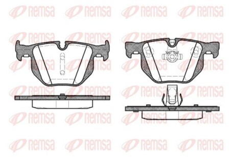 Колодки гальмівні дискові REMSA 0381.60