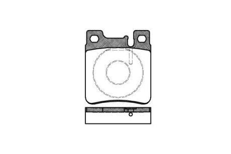 Колодка гальм. диск. MB C-CLASS (W202) задн. REMSA 0407.00 (фото 1)