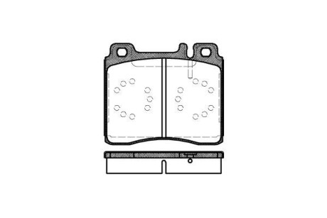 Колодка гальм. диск. MB S-CLASS (W140) передн. REMSA 0420.00 (фото 1)