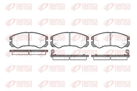 Колодка гальм. диск. ISUZU TROOPER 01 - передн. REMSA 0425.02