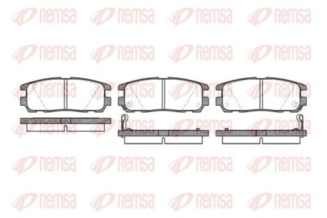 Колодка гальм. диск. GREAT WALL HOVER H3, OPEL FRONTERA задн. REMSA 0426.02