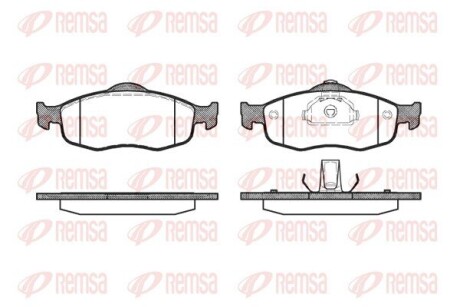 Колодка тормозов. диск. FORD MONDEO передн. (выр-во) REMSA 0432.00