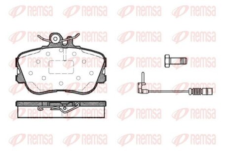 Колодки тормозные дисковые REMSA 0445.02