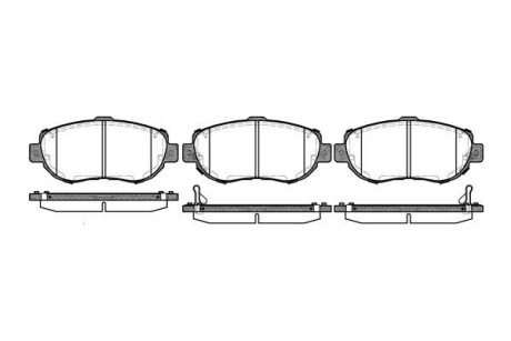 Колодка гальм. диск. LEXUS GS передн. REMSA 0456.02