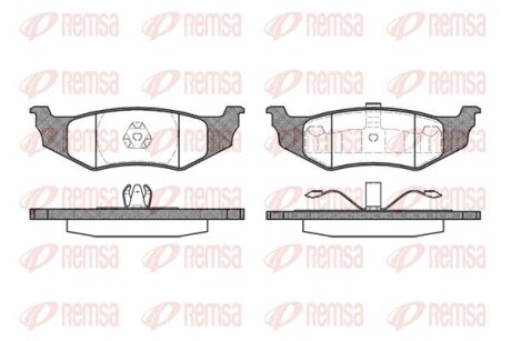 Колодки гальмівні дискові REMSA 0482.40