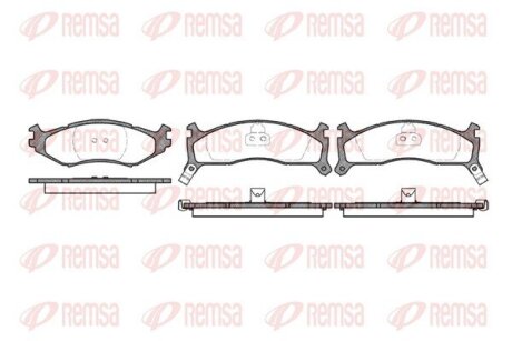 Колодки тормозные дисковые REMSA 0484.02