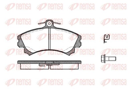 Колодки тормозные дисковые REMSA 0590.21