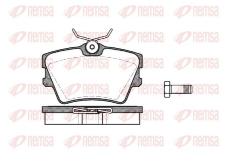 Колодки тормозные дисковые REMSA 0591.00