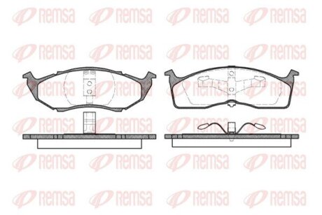 Колодки гальмівні дискові REMSA 0610.00 (фото 1)