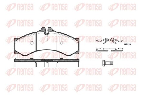 Колодка гальм. диск. MB SPRINTER (901, 902) передн. REMSA 0614.00