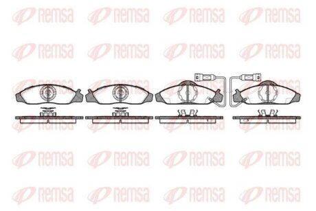 Колодки тормозные дисковые REMSA 0624.02