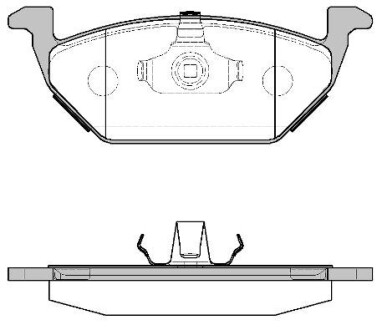 Колодка тормозов. диск. SEAT LEON; SKODA OCTAVIA 96-; VW BORA 99-, GOLF 97-передн. (выр-во) REMSA 0633.00