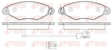 Колодки гальмівні дискові REMSA 0643.30