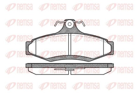 Колодка тормозов. диск. CHEVROLET LACETTI задн. (выр-во) REMSA 0646.10
