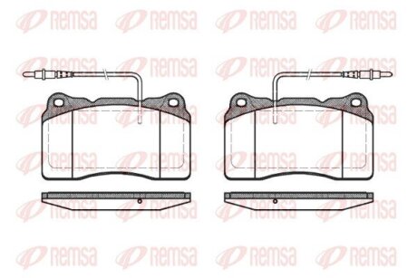 Колодки гальмівні дискові REMSA 0666.14