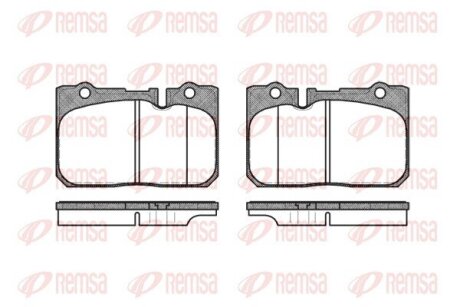 Колодки гальмівні дискові REMSA 0679.00 (фото 1)
