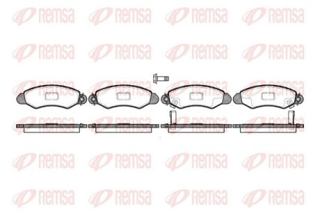 Колодки тормозные дисковые REMSA 0702.02