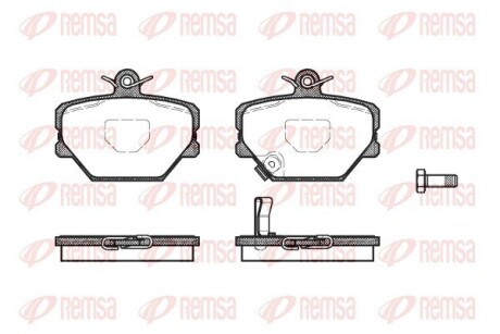 Колодка гальм. диск. SMART ROADSTER 04 - передн. REMSA 0705.02