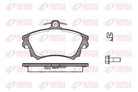 Колодка тормозов. диск. MITSUBISHI COLT VI передн. (выр-во) REMSA 0708.02