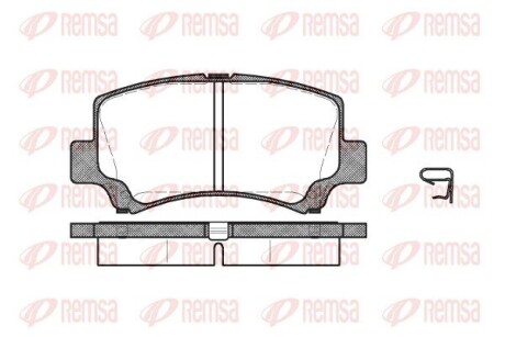 Колодка гальм. диск. CHERY KIMO, QQ передн. REMSA 0710.02