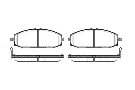 Колодка гальм. диск. NISSAN PATROL передн. REMSA 0711.04