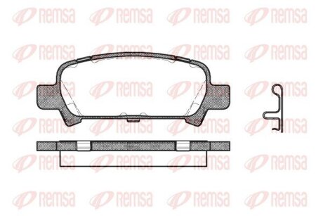 Колодки тормозные дисковые REMSA 0729.02