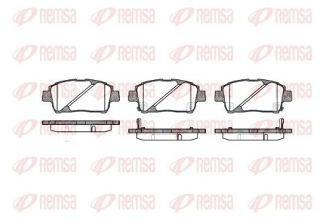 Колодки тормозные дисковые REMSA 0740.02