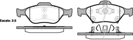 Колодка гальм. диск. TOYOTA YARIS передн. REMSA 0766.12