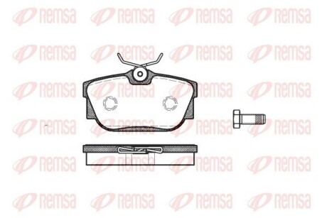 Колодки тормозные дисковые REMSA 0767.00