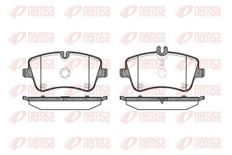 Колодка гальм. диск. MB C-CLASS (W203) передн. REMSA 0768.00