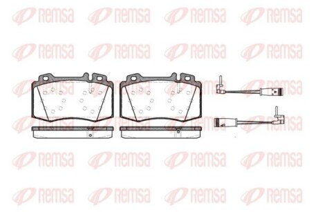 Колодки гальмівні дискові REMSA 0769.02
