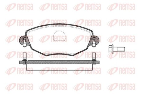 Колодка гальм. диск. FORD MONDEO III (B5Y) передн. REMSA 0776.00 (фото 1)