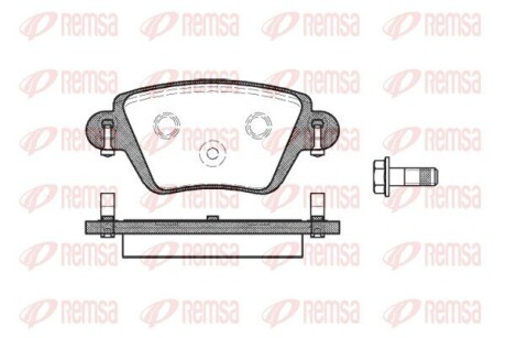 Колодки тормозные дисковые REMSA 0777.10