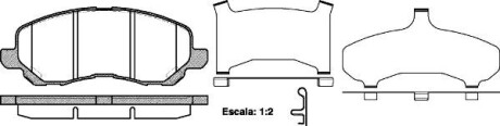 Колодка гальм. диск. MITSUBISHI OUTLANDER передн. REMSA 0804.31