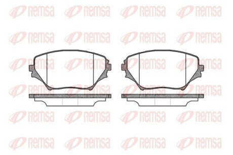 Колодки гальмівні дискові REMSA 0813.00