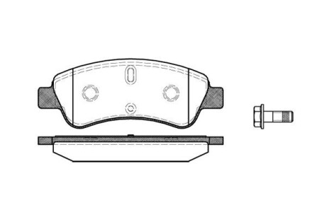 Колодка гальм. диск. CITROEN C3, C4, DS3 PEUGEOT 206, 207 передн. REMSA 0840.10