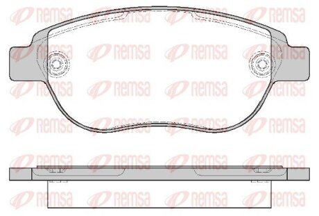 Колодки тормозные дисковые REMSA 0841.00