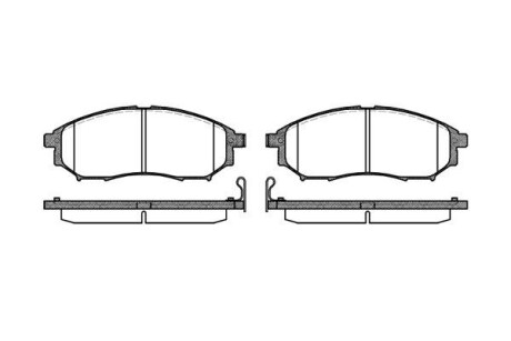 Колодка тормозов. диск. NISSAN QASHQAI, RENAULT KOLEOS передн. (выр-во) REMSA 0852.14