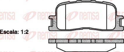 Колодки тормозные дисковые REMSA 0854.00