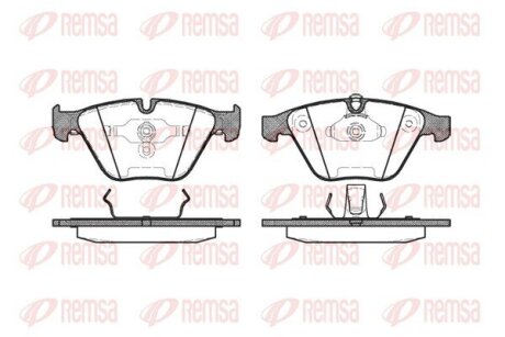 Колодки гальмівні дискові REMSA 0857.00