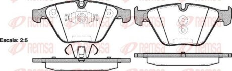 Колодки тормозные дисковые REMSA 0857.10