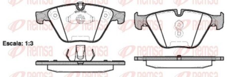 Колодка гальм. диск. BMW 5 (F10, F11) 2010-,6 (F12) 2011-,7 (F01, F07) 08 - передн. REMSA 0857.20