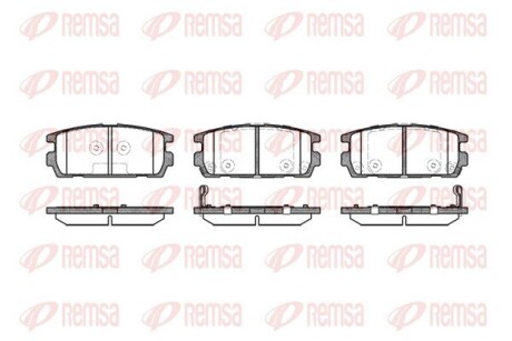 Колодки гальмівні дискові REMSA 0877.02