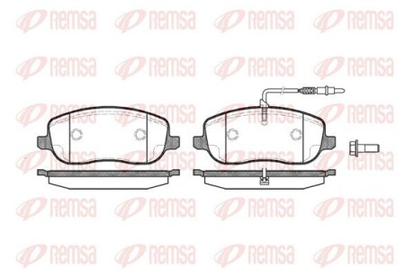 Колодки тормозные дисковые REMSA 0879.12