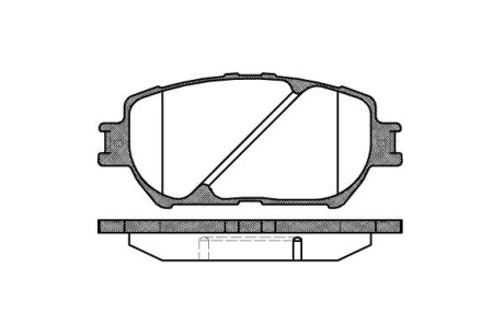 Колодка тормозов. диск. TOYOTA CAMRY, передн. (выр-во) REMSA 0884.00