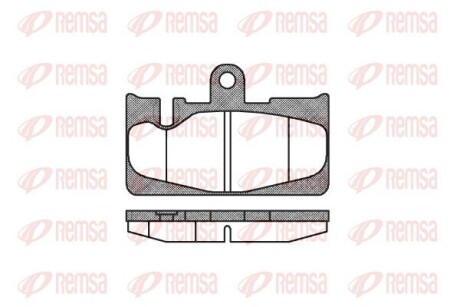 Колодка тормозов. диск. LEXUS LS задн. (выр-во) REMSA 0889.00