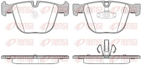 Колодки гальмівні дискові REMSA 0892.20