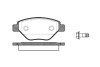 Колодка гальм. диск. RENAULT MEGANE II (BM0/1_, CM0/1_) передн. REMSA 0977.00 (фото 1)