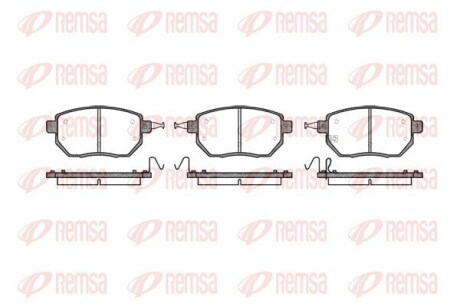 Колодки гальмівні дискові REMSA 0985.02