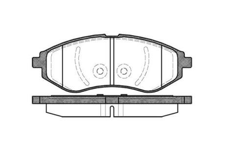 Колодка гальм. диск. CHEVROLET AVEO передн. REMSA 0986.00